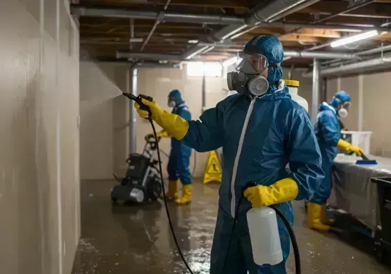 Basement Sanitization and Antimicrobial Treatment process in Berwyn, IL